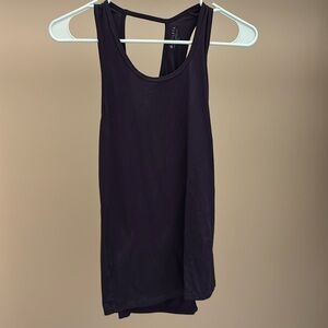 Athleta small tank top tie back purple eggplant color